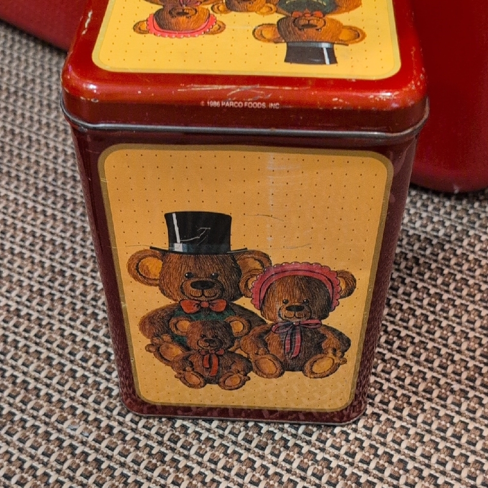 Parco Foods Teddy Bear Decorative Tin